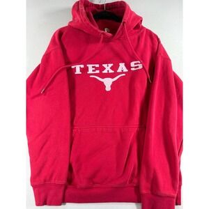 Vintage Texas Longhorns Graphic Hoodie Sweatshirt Red